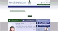 Desktop Screenshot of anteriorhiphouston.com